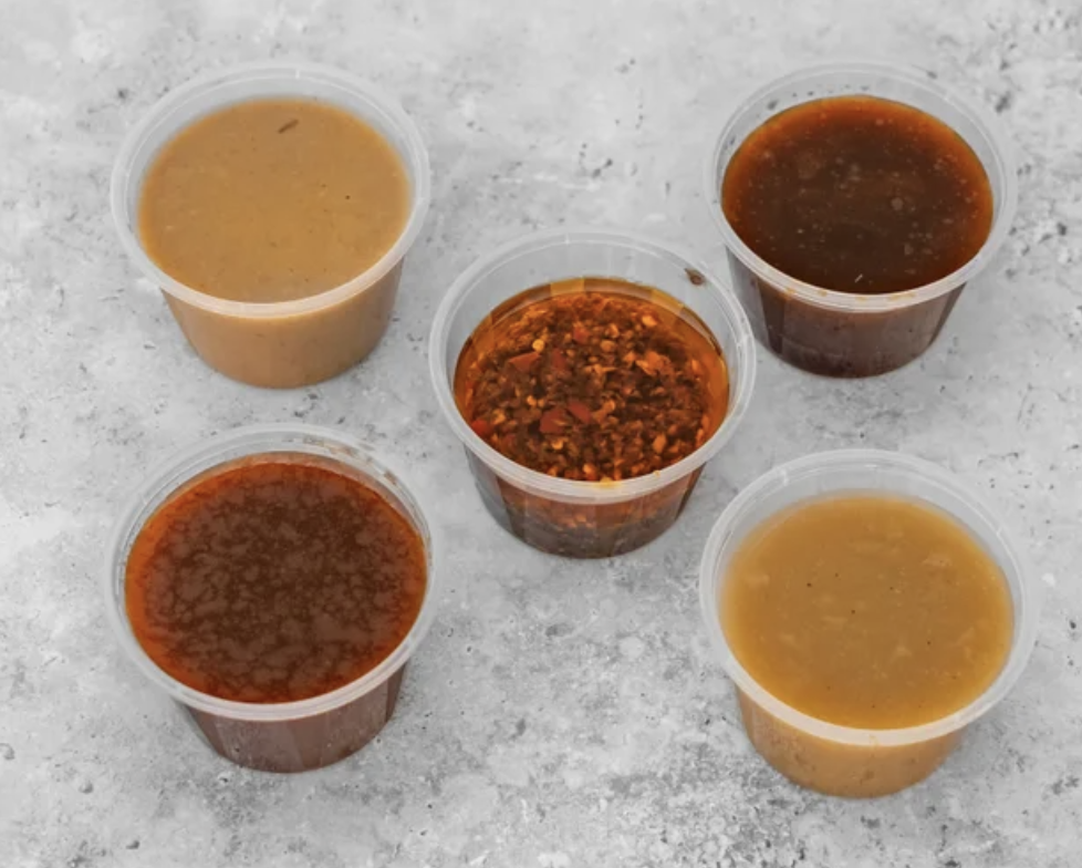 Our homemade sauces